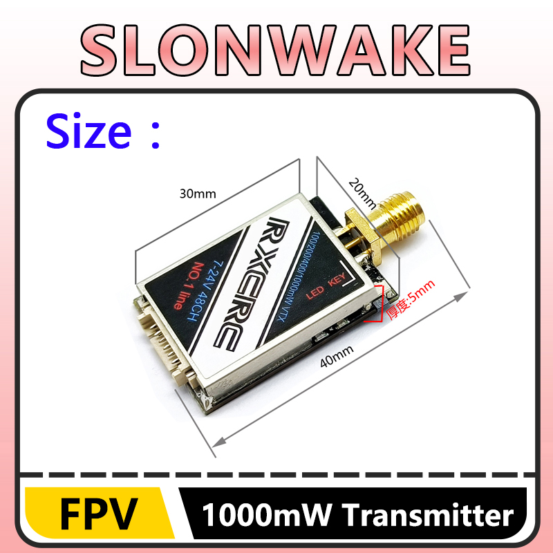 SLONWAKE  5.8G 48CH 1W VTX 100 - Fpv Drone Transmitter review and price